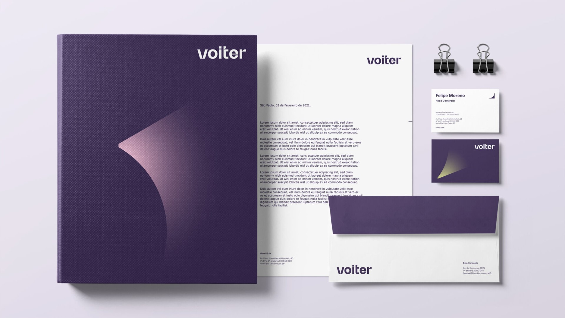 Voiter Identidade visual e verbal de marca