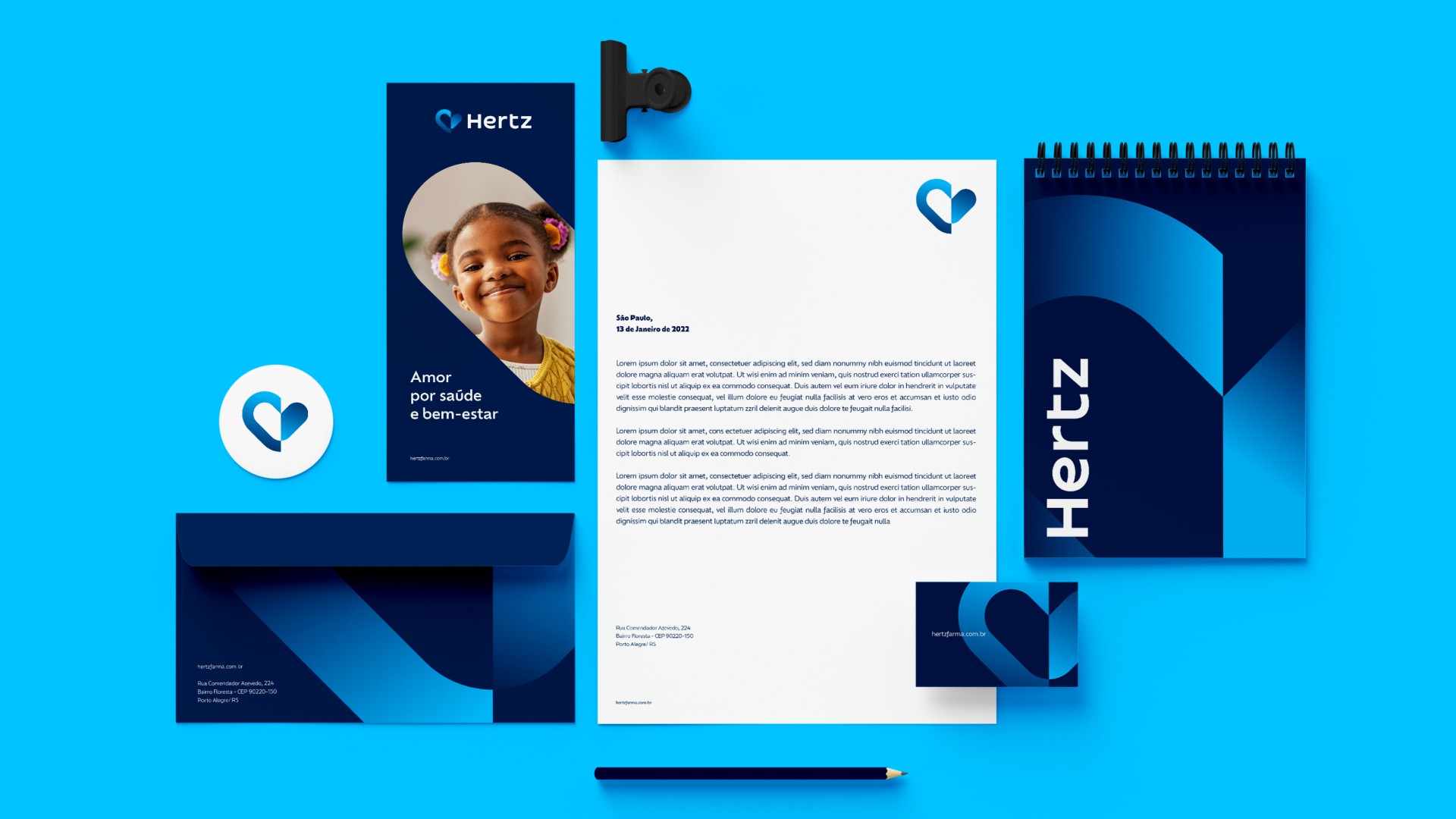 Hertz Farmacêutica Identidade visual e verbal de marca
