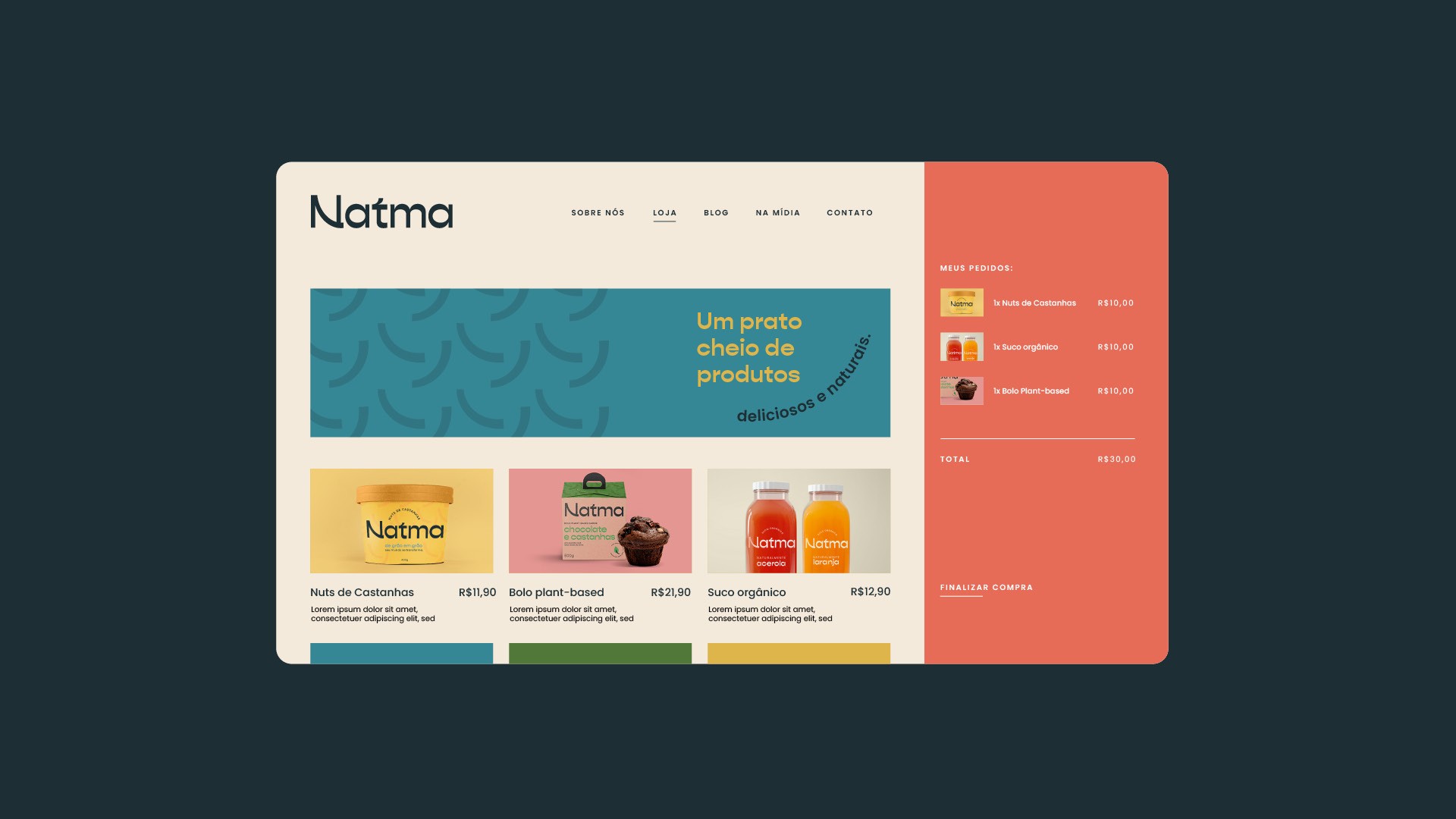 Natma Identidade visual e verbal de marca